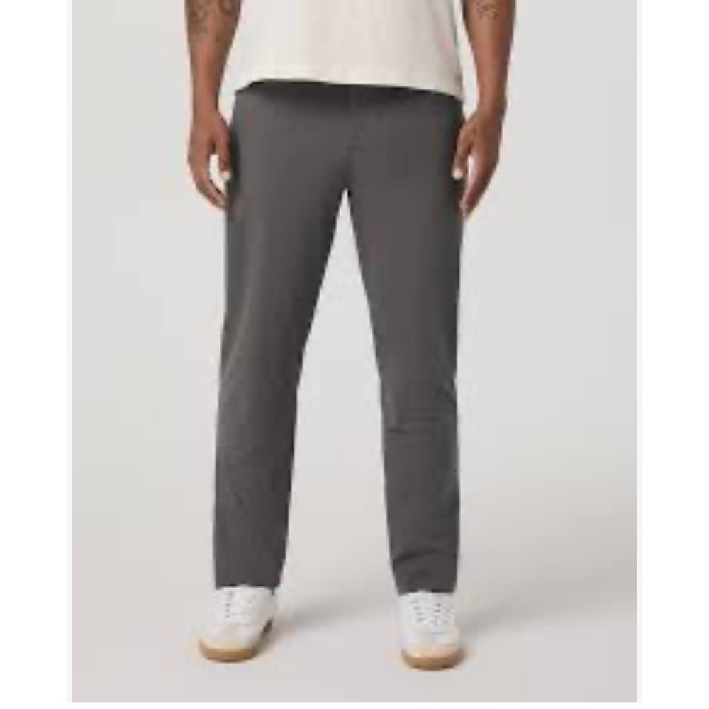 Vuori Meta Pants Mens Charcoal Grey Performance Stretch Chino Trousers V430